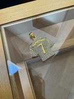 Cristiano Rnaldo Anhänger, Gold mit Diamanten
