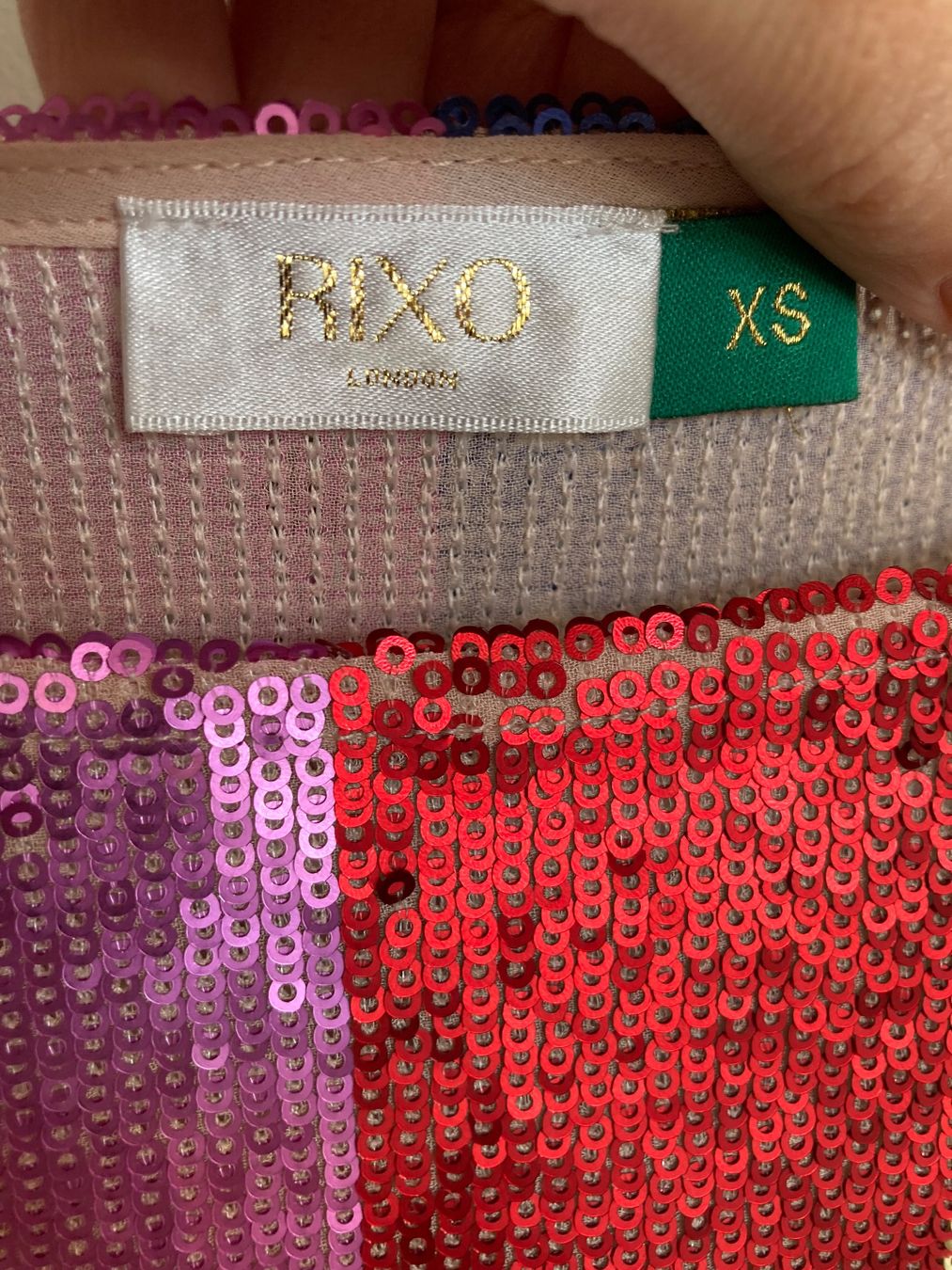 Vestiti: RIXO sequins cocktail  Dress Viskose 100 – Nuovo (secondo la descrizione) da Huttwil venduto da Badi369 1