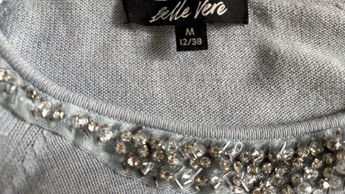 Maglioni & Felpe: BELLE VERE baumwolle cut-out Strickpullover Hellblau 38 M – Usato da Rheinfelden venduto da nad_6hrl 4