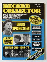 Record Collector Jan 1987 Springsteen Status Quo Pet Shop 