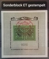 4198) W18, Sonderblock Genf ET gestempelt Kt. 80.-