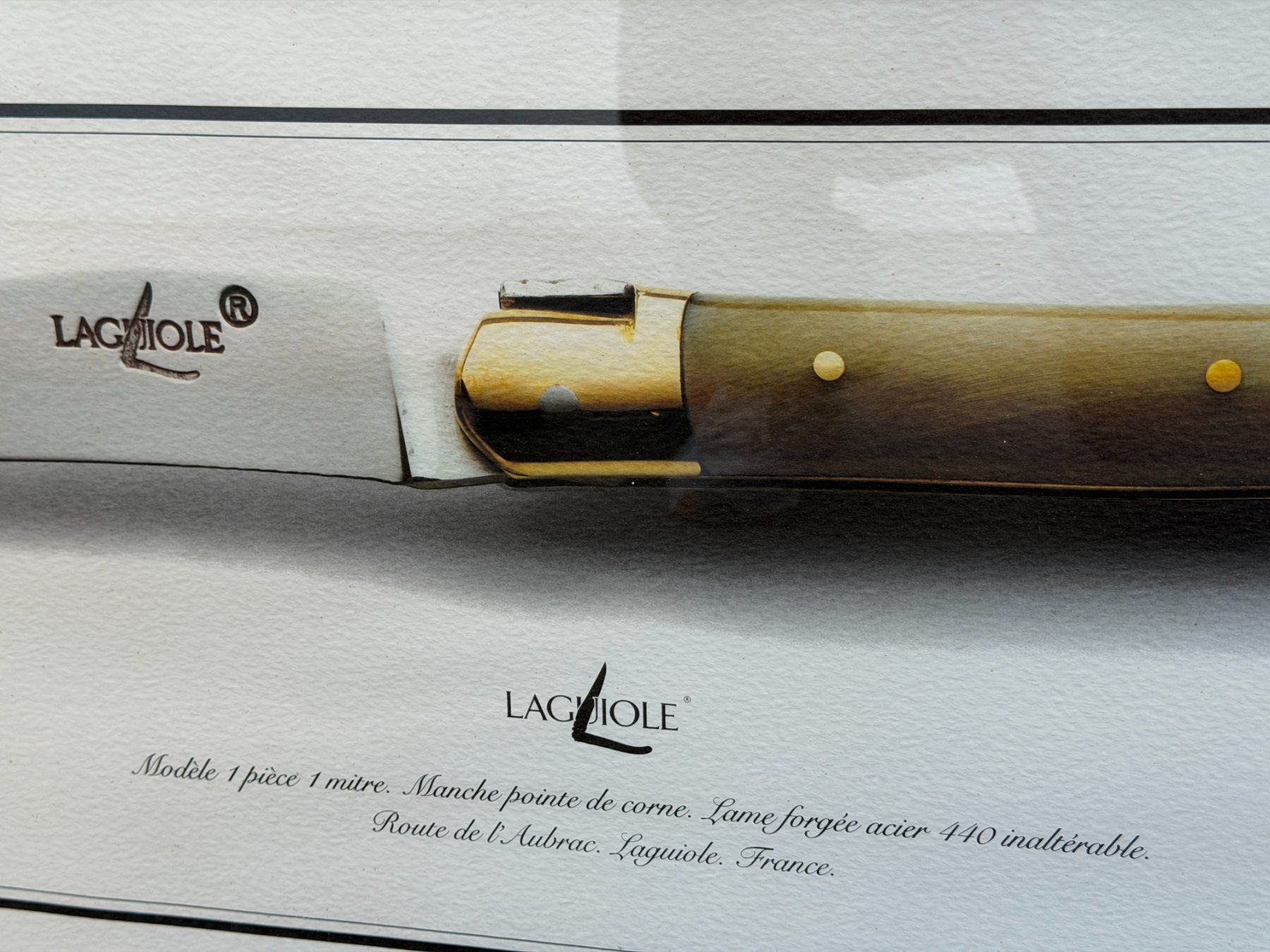 Dipinti: Impression publicitaire d'art Couteau Laguiole – Usato da Morges venduto da objetsdepoque 3