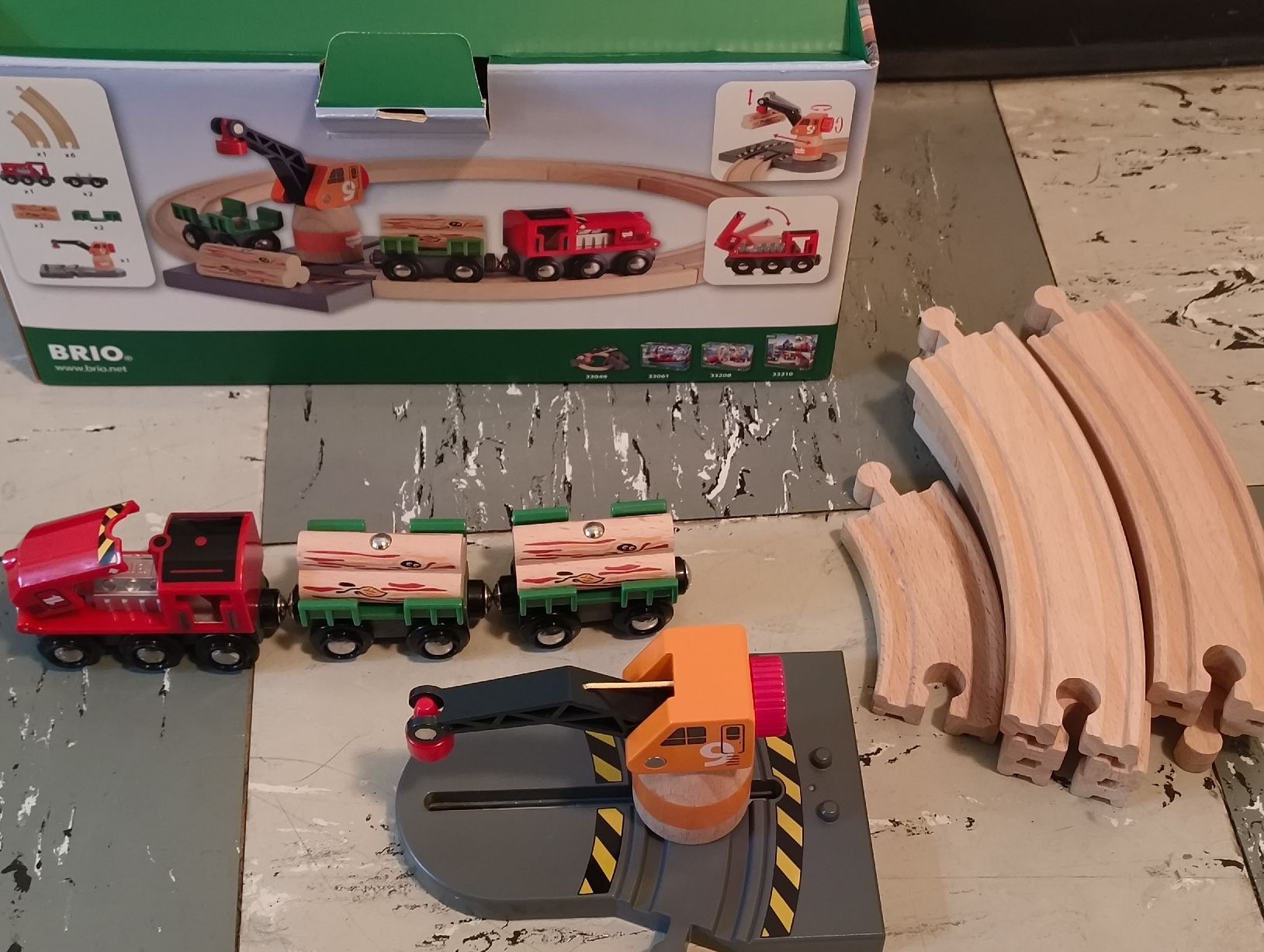 Brio Giocattoli: Brio Set 33162 Crane Circle Set komplett  – Usato da stettlen venduto da VintageBern_ch 3