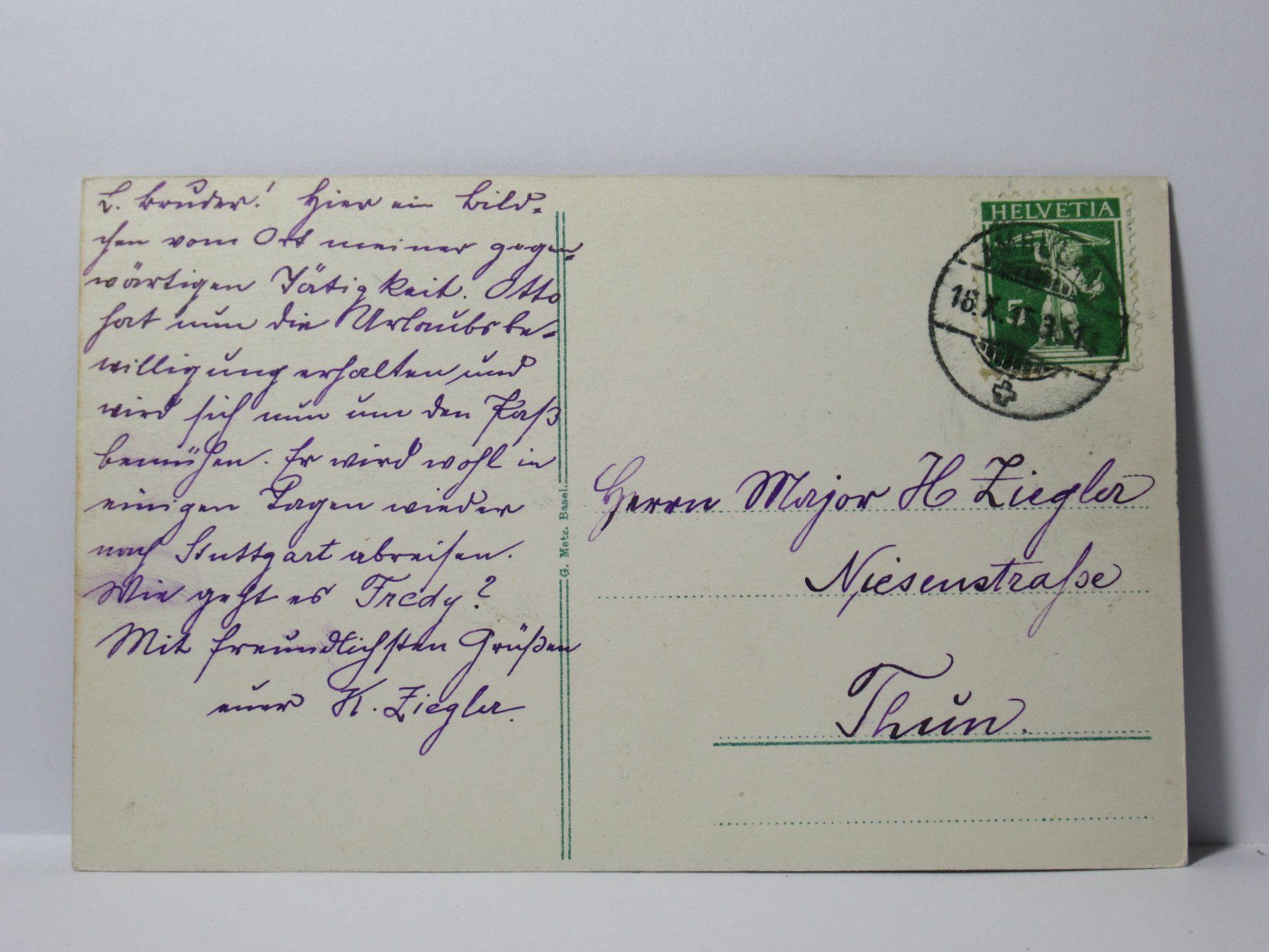 Cartoline postali: Schloss Hegi 1915 – Usato da Grenchen venduto da Bluemchen1900 1