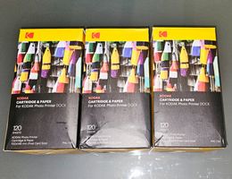 3x Kodak Cartridge & Paper ( PHC-120)