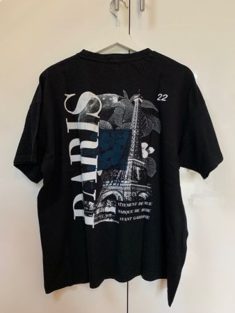 T-Shirt BoohooMan schwarz mit Aufdruck