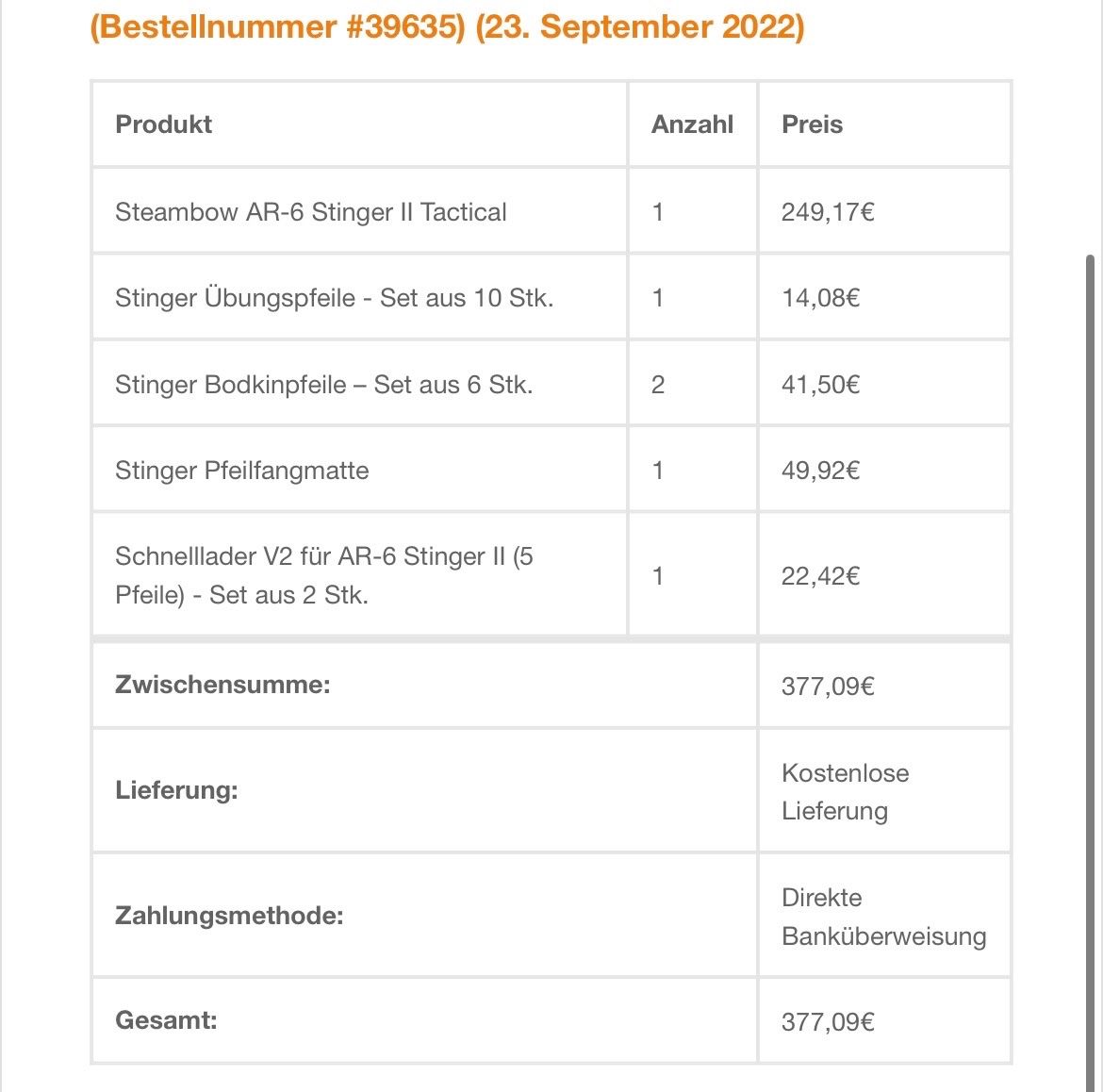 Bogenschiessen: Steambow AR-6 Stinger II Tactical – Neu (gemäss Beschreibung) aus Frauenfeld von Laxmi81 1