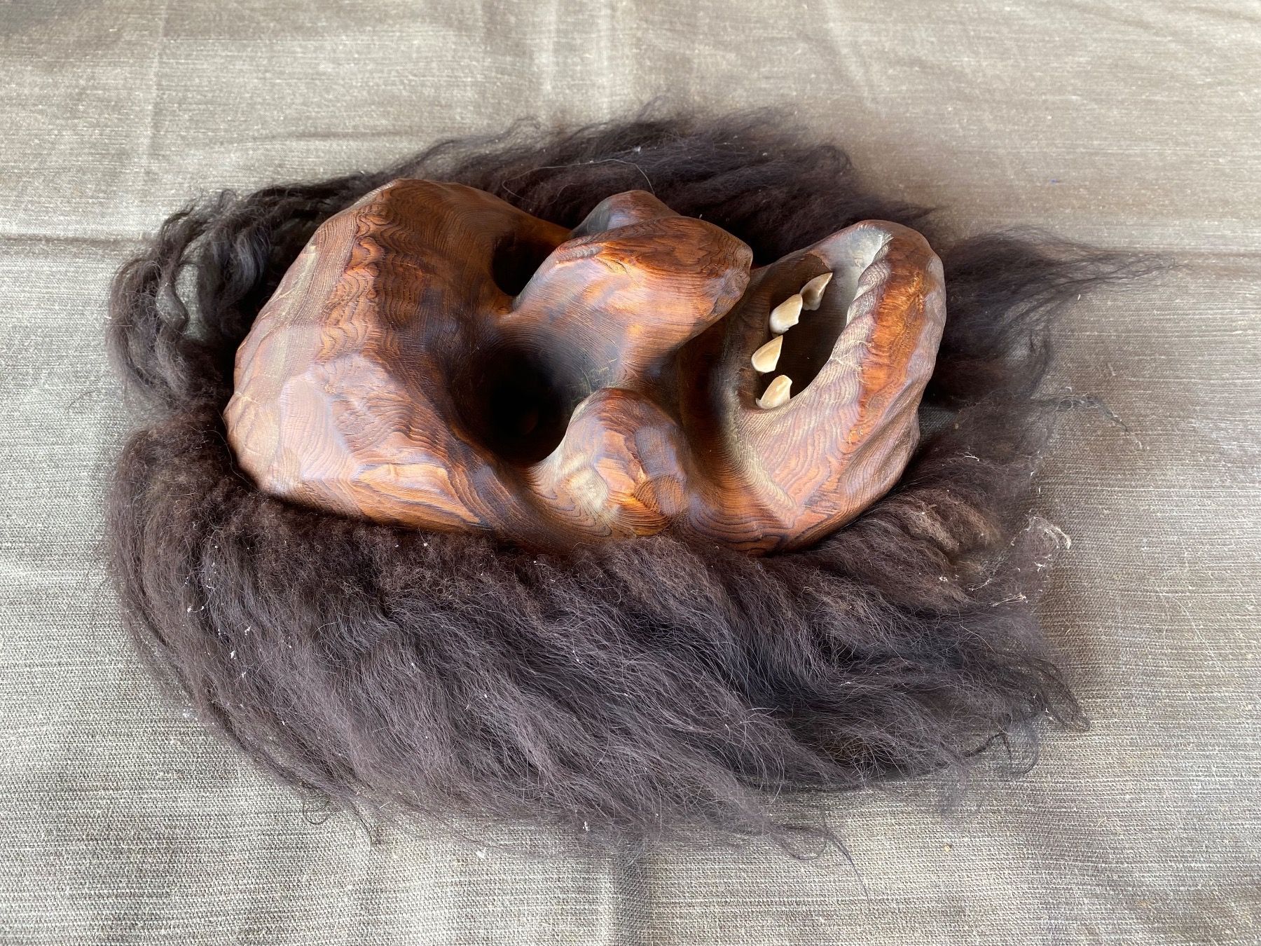 Altro in Antiquarato & Arte: sehr schöne alte Walliser Holzmaske – Usato da Feldbach venduto da Fea1 3
