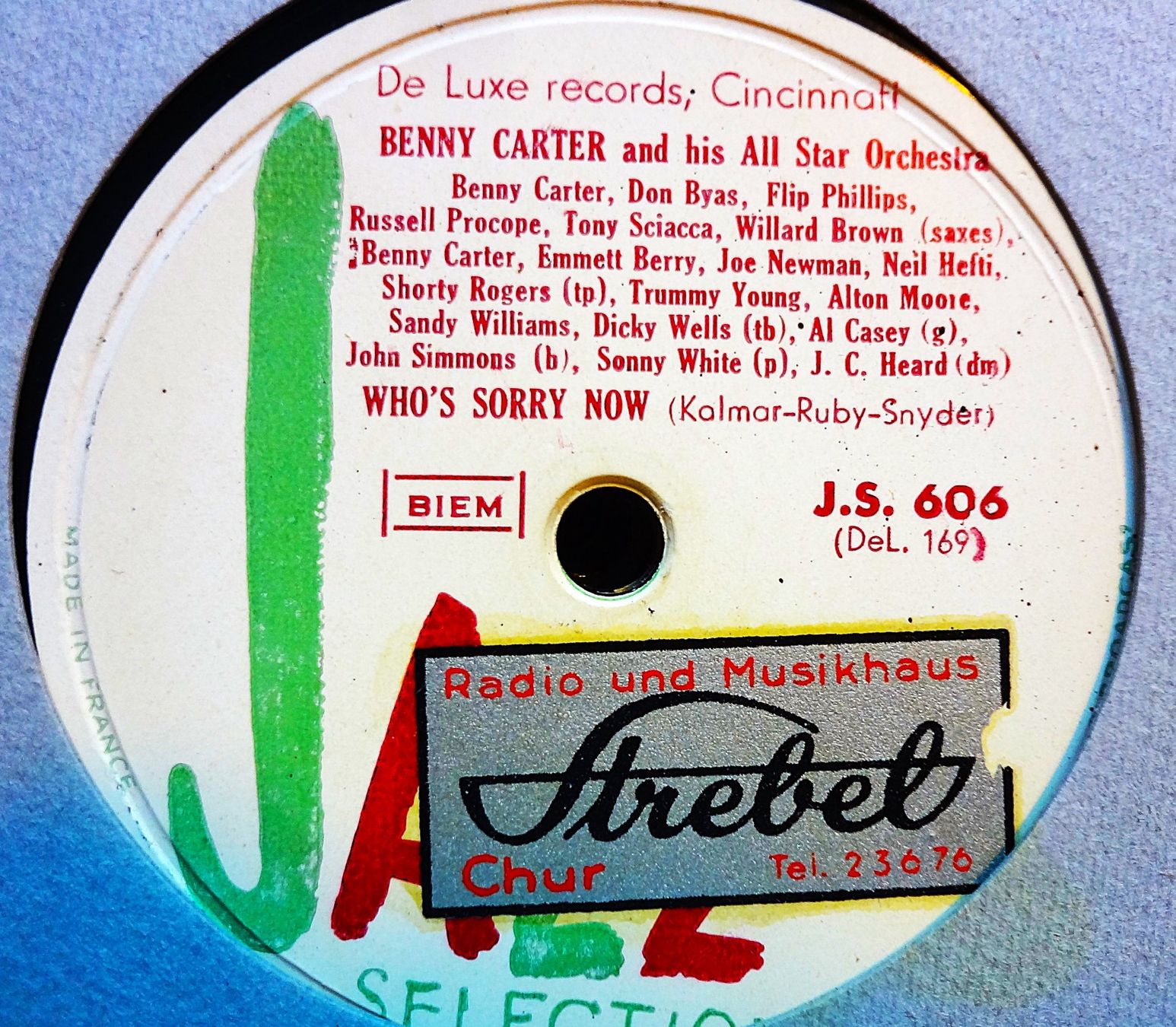 Vinyles: Benny Carter, Sammlung von 12 Jazz Schellackplatten – D'occasion à Hemishofen par Phonomandy 4