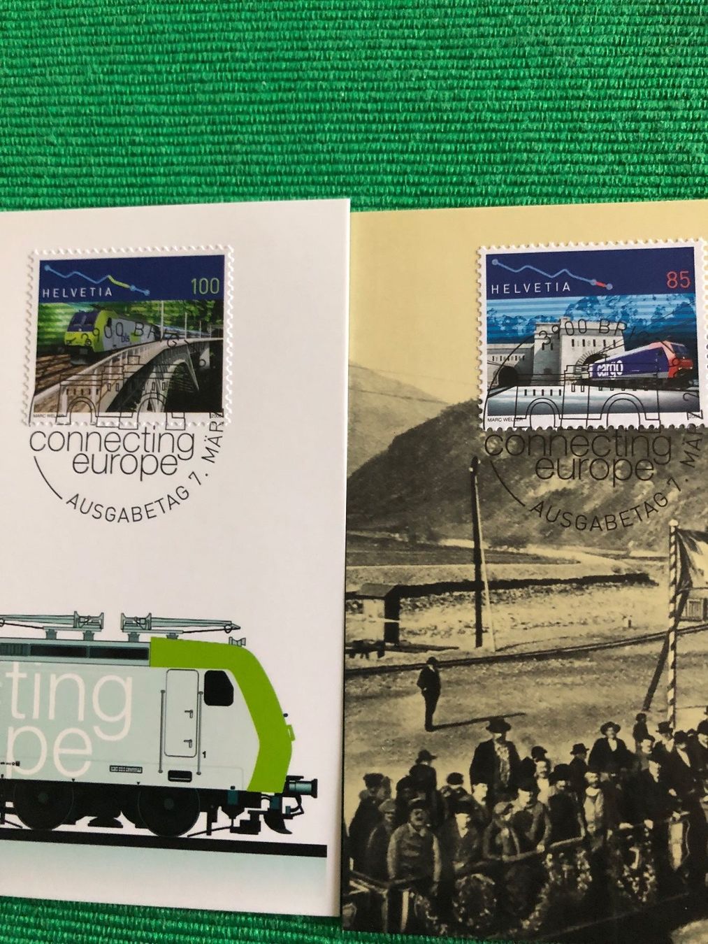 Tutti i francobolli: 2006  Sondermarken  Bahnjubiläen  2 Maximumkarten – Usato da Horw venduto da Luki49