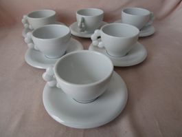 6er-Set Tassen Willisauerringli Seltmann mit Untersetzer neu