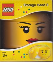 LEGO STORAGE HEAD S FEMALE GIRL new size diam 160 x 190 mm‪