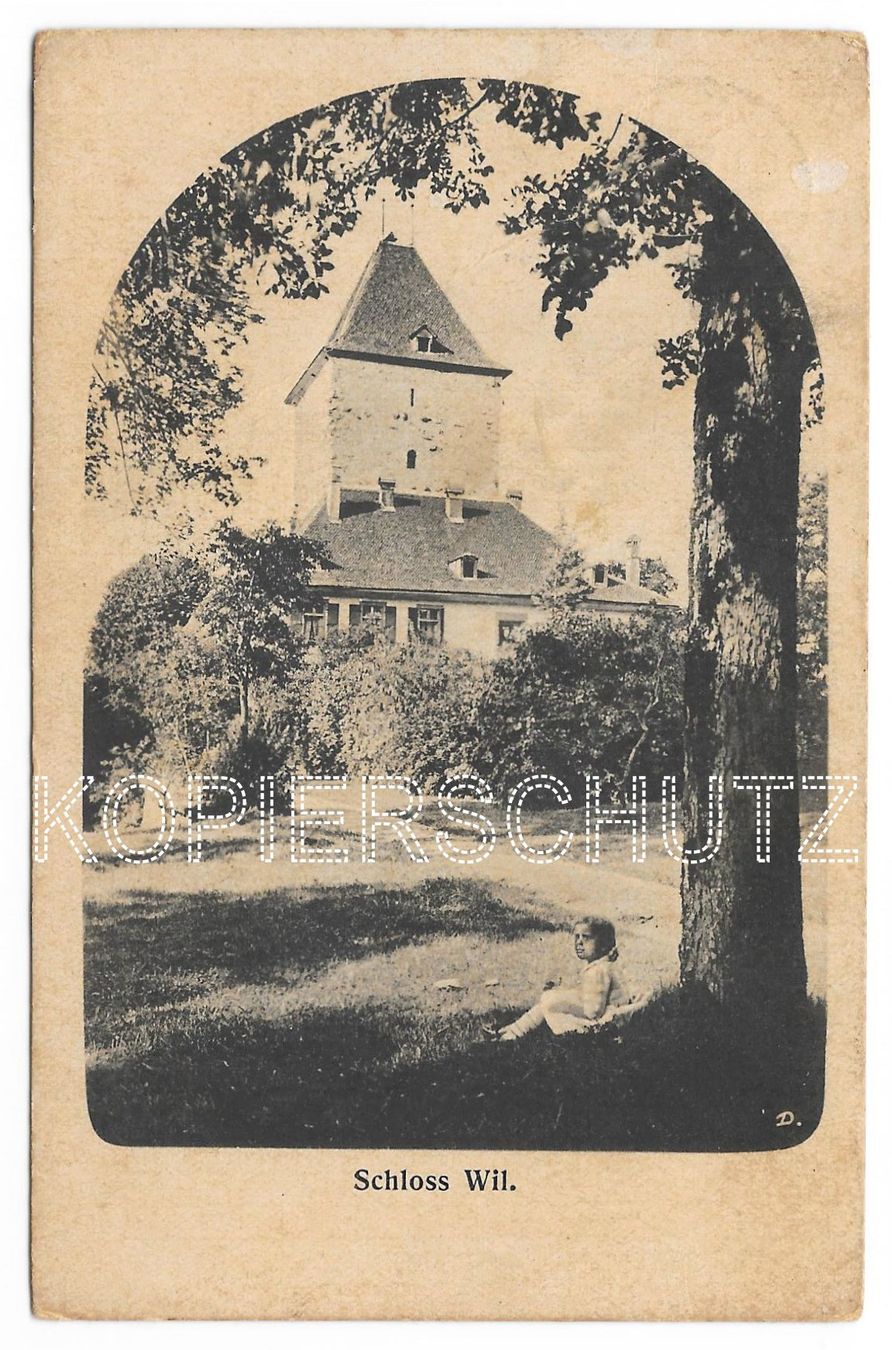 Cartoline postali: Postkarte, Schloss Wil – Usato da Lausanne venduto da jag_sj6f