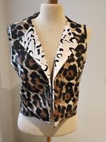 Elegante Damen Weste, Leopardenmuster, Gr. 36/38