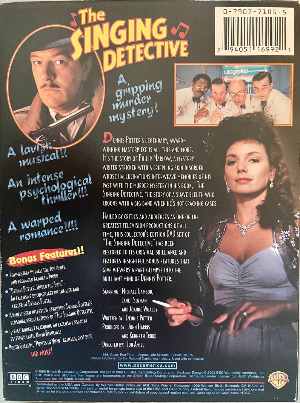 Tutti i DVDs: The Singing Detective (3 DVDs) Code1 – Usato da Brunnen venduto da Barfly5 1