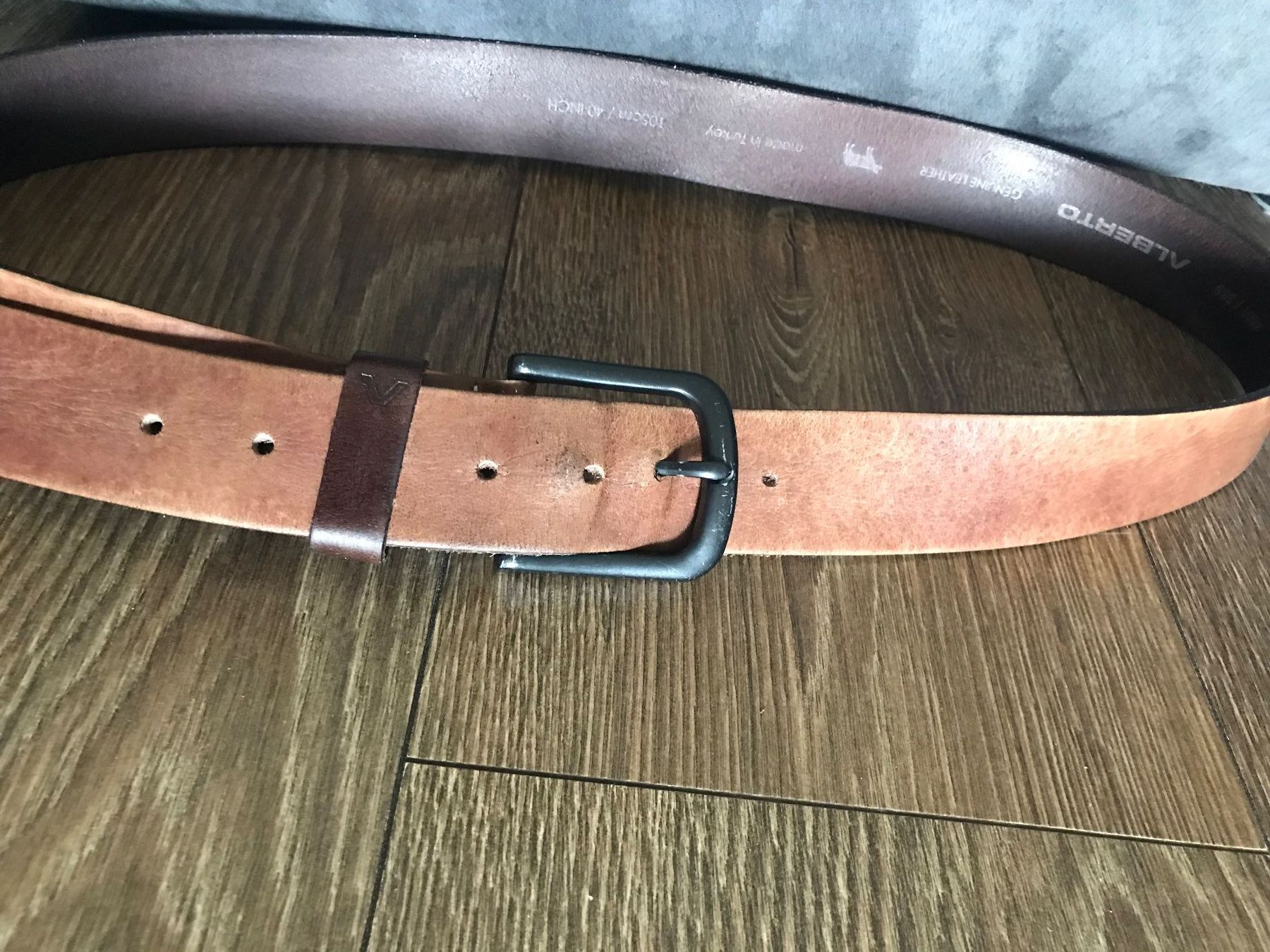 Cinture: Ceinture en cuir Alberto - 105cm – Usato da Grimisuat venduto da eliseba88 1