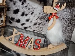 Weihnachts Deko Schriftzug aus Holz 20 cm