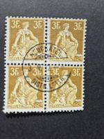 znr. 116 viererblock zentrisch gestempelt neuchatel