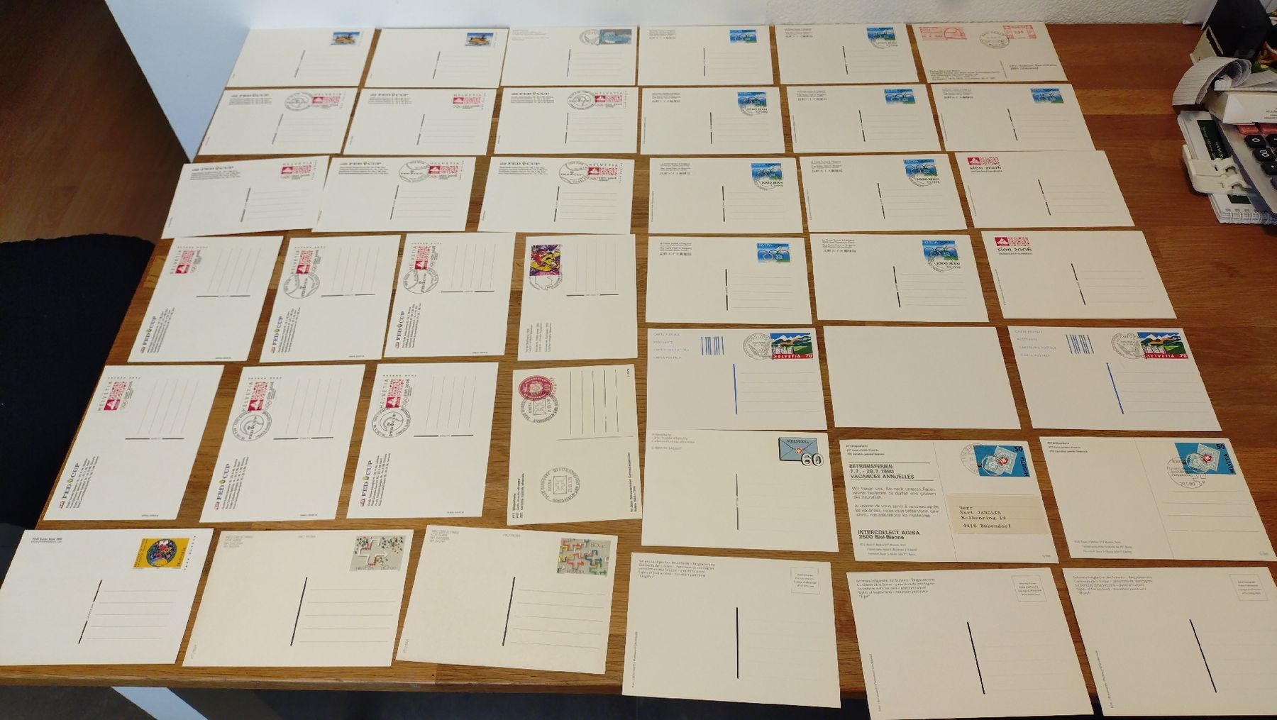 Tutti i francobolli: 41 Postkarten mit ET Stempel und ohne Stempel – Nuovo (secondo la descrizione) da Tägerschen venduto da cupra81 5