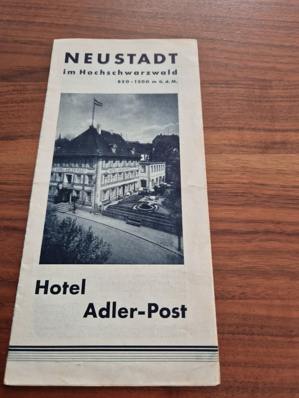 Documenti: Neustadt Hotel Adler-Post Prospekt Vintage – Usato da Lalden venduto da aneleh58