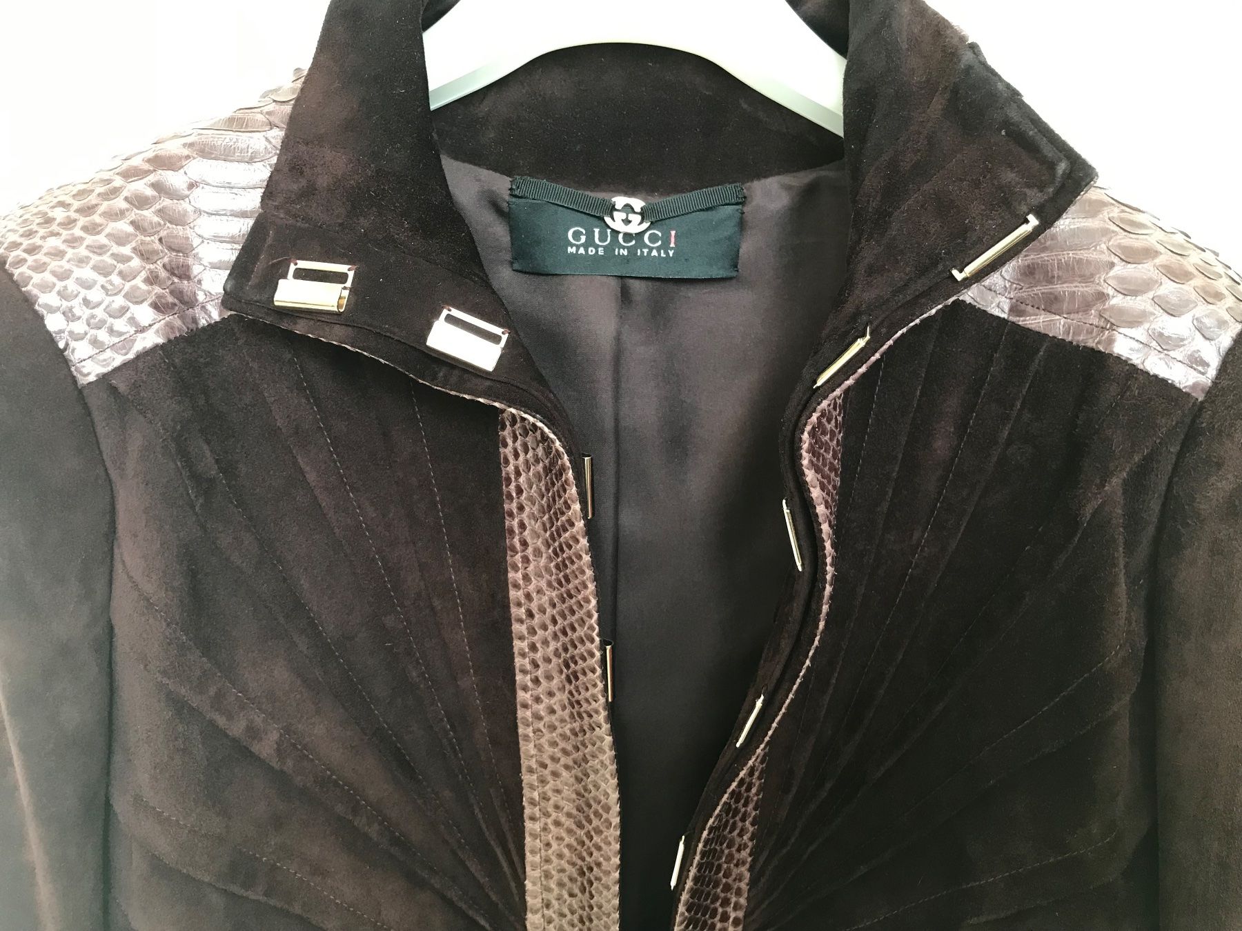 Gucci Giacche: Gucci Runway Python Jacke NP 7700 CHF Gr. IT 40 – Usato da Au SG venduto da alphajoker 8