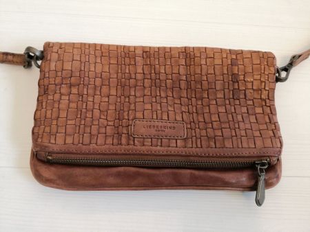 🤩LIEBESKIND BERLIN LEDER-TASCHE BRAUN MIT MUSTER