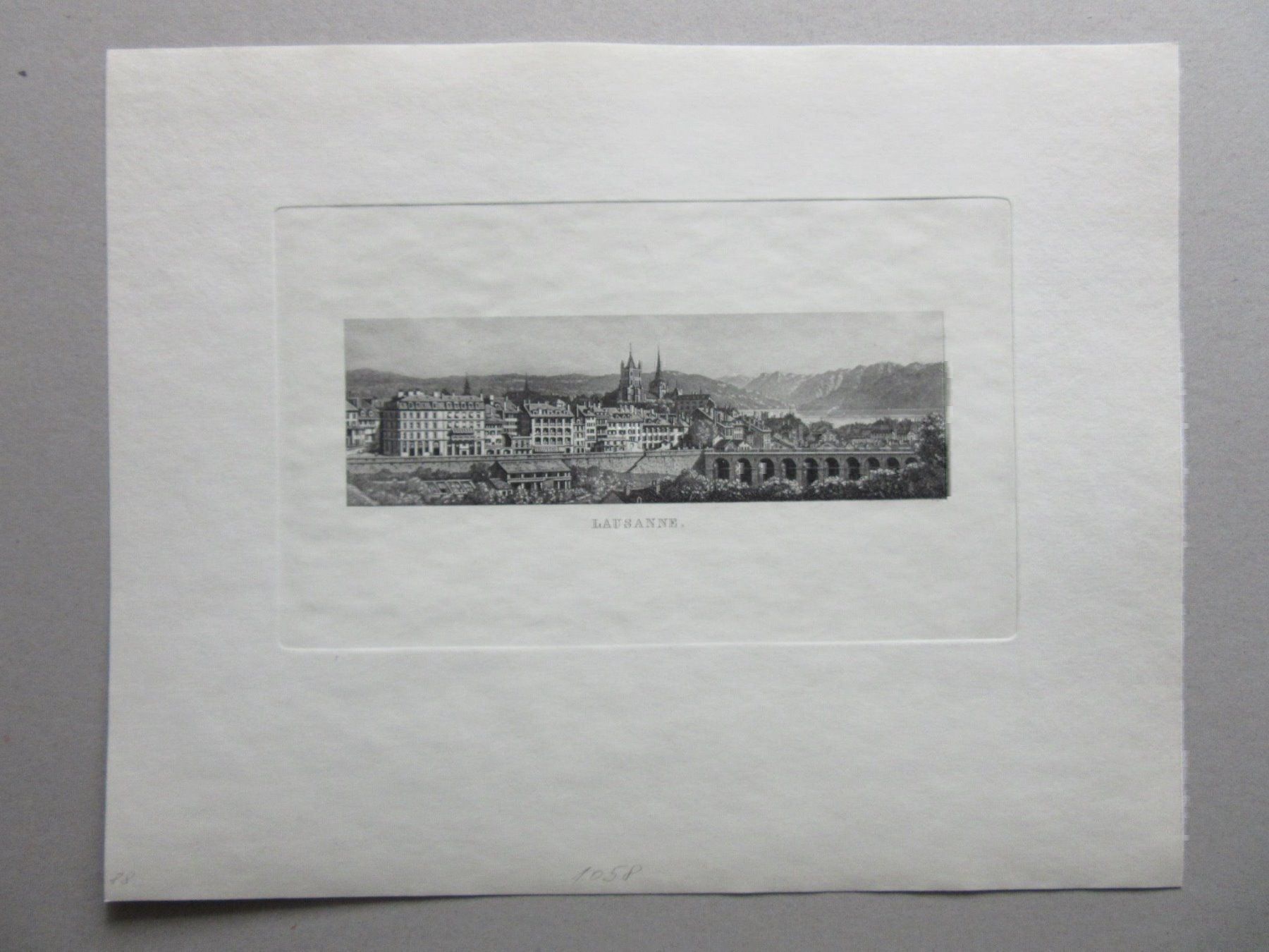 Incisioni: LAUSANNE AQUATINTA – Usato da Gersau venduto da grafik-kunst 2