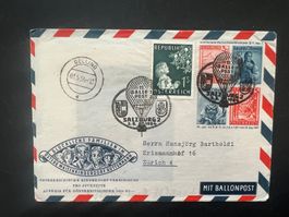 1954  11. Ballonpost Österreich Salzburg golling   (G871)