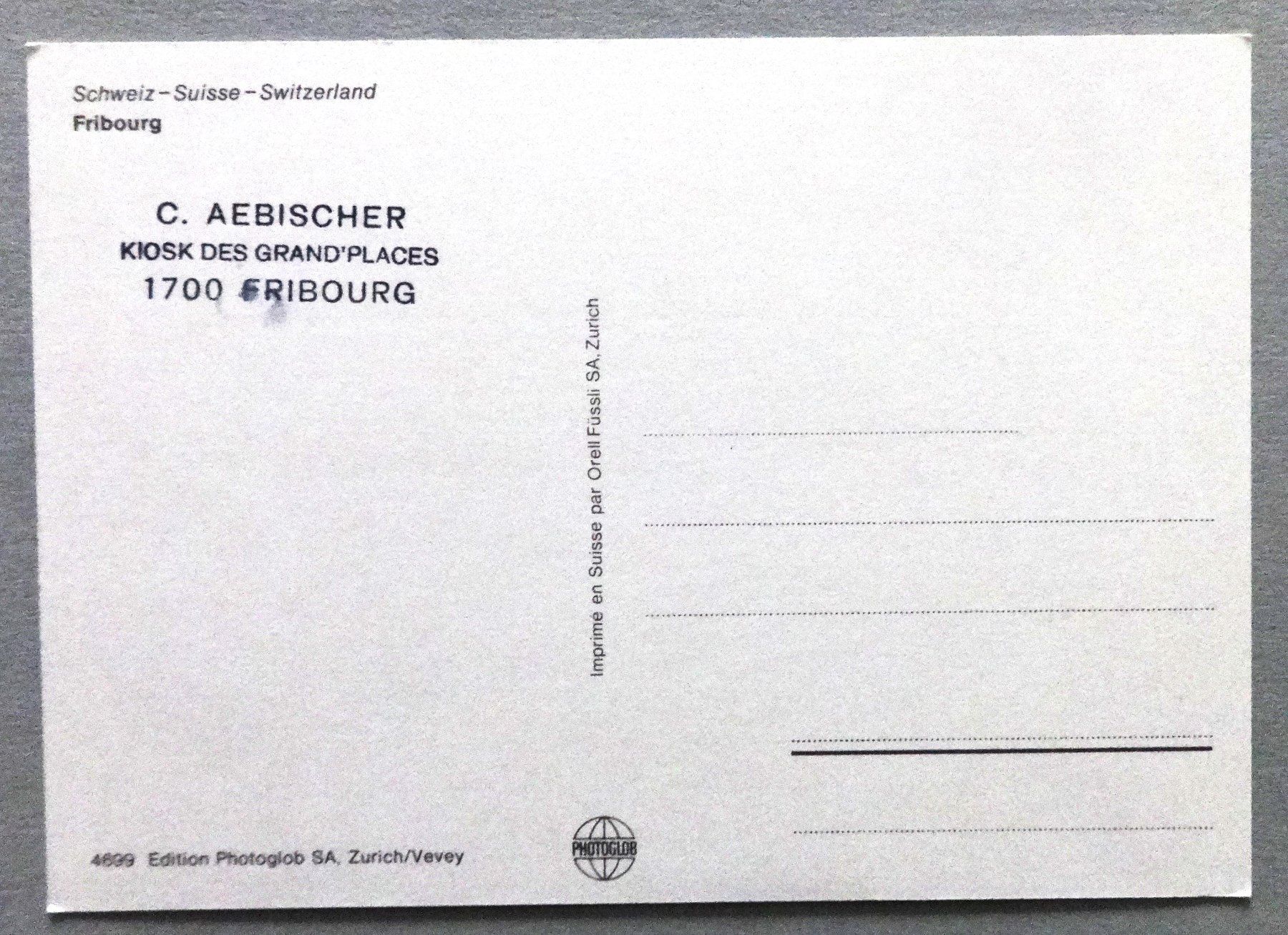 Cartes postales: Fribourg – D'occasion à Fétigny par Billy2miny 1