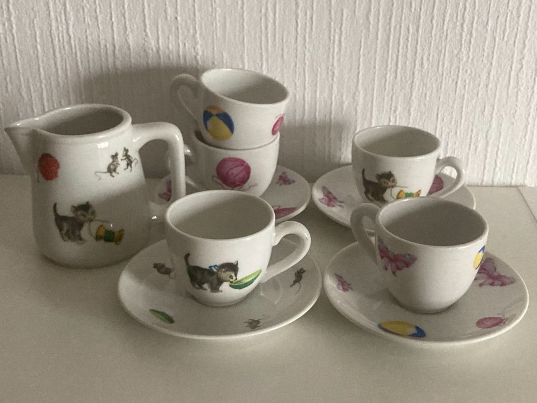 Ancient services espresso porcelain Langenthal Chat& Souris (D'occasion ...