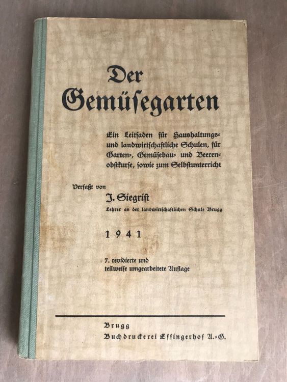 Der Gemüsegarten antikes Buch von 1941 Kaufen auf Ricardo