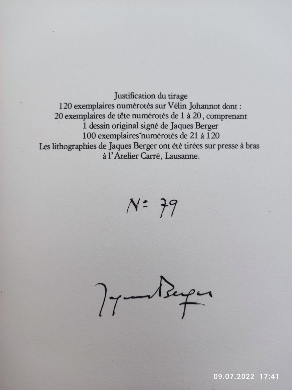 Libri: JAQUES BERGER - LE ROI DAVID – Usato da Goldach venduto da Gaip 9