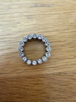 Swarovski Ring mit Schmucksteinen Silberfarben Grösse 52