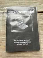 Nintendo Gameboy Advance SP Anleitung Original