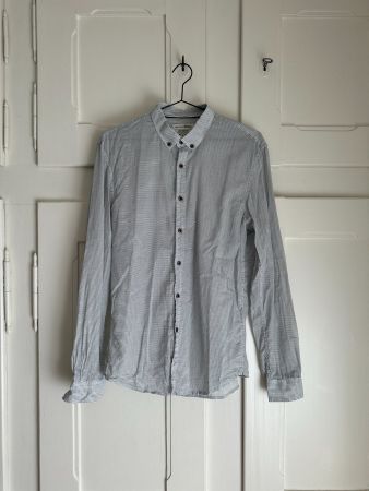 TOM TAILOR - Hemd weiss-blau gestreift M