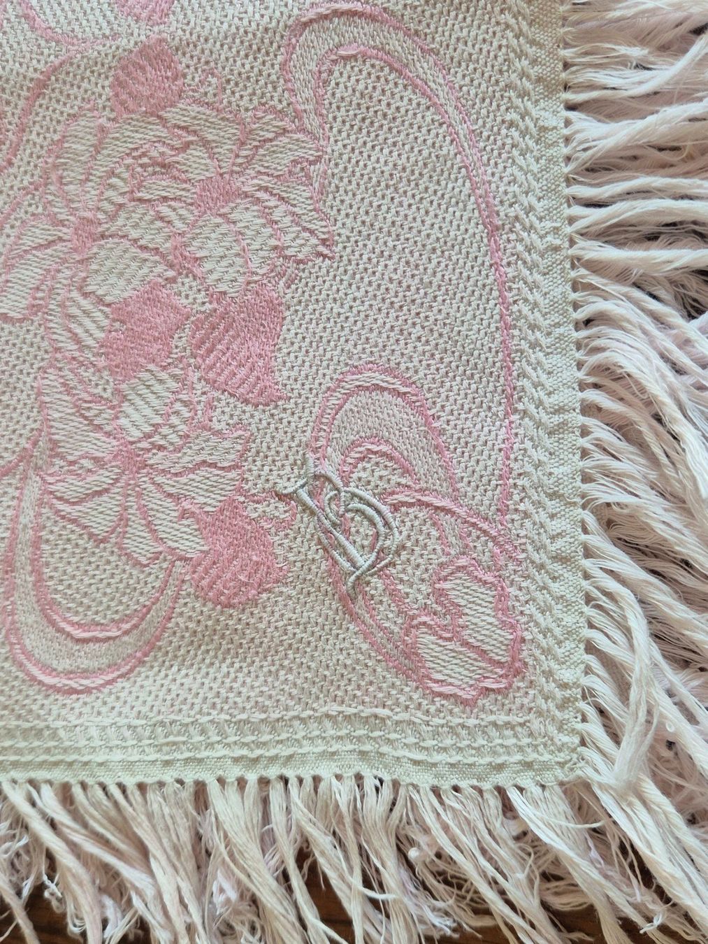 Autre linge de table: Antike Tischdecke rosa mit 4 Servietten – Neuf (Voir description) à Bern par aronari 9