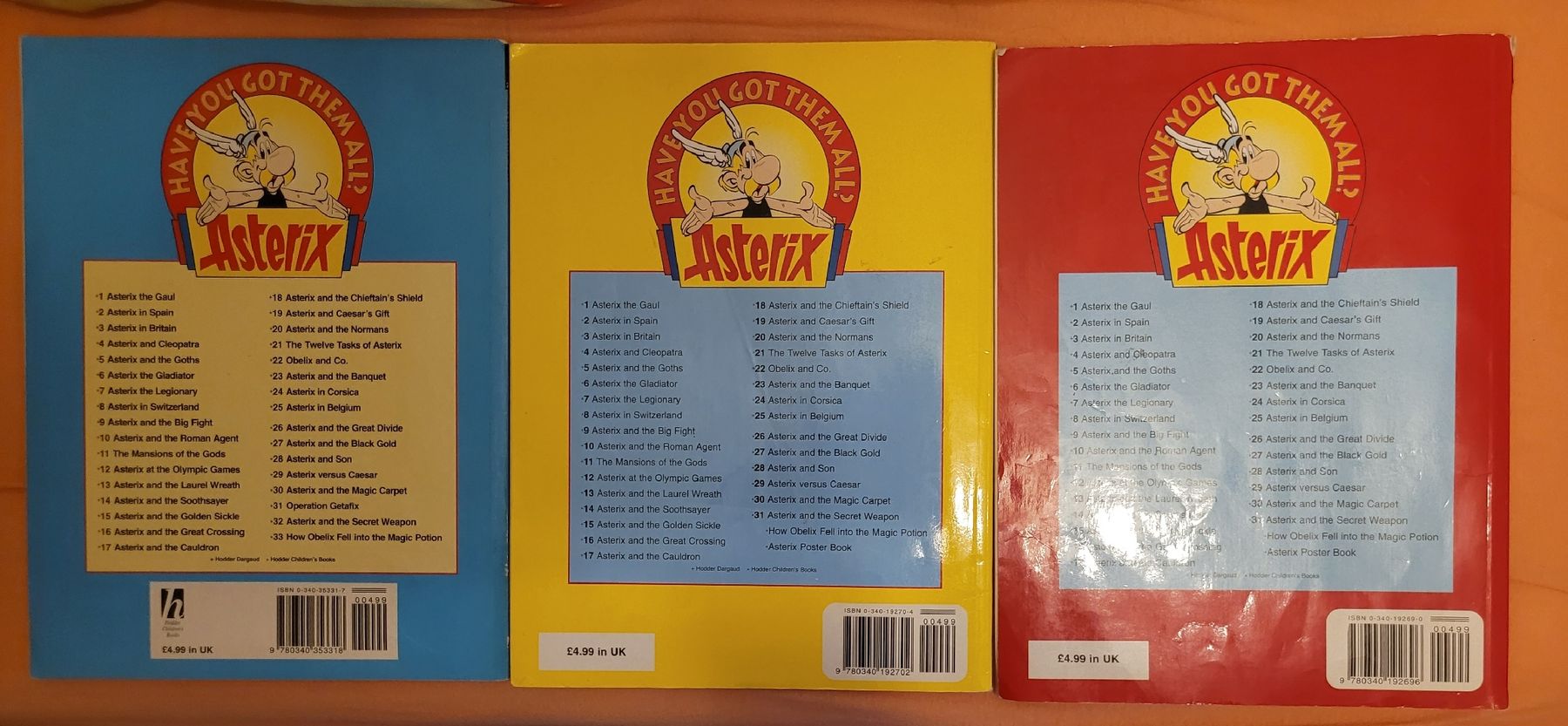 Fumetti: 3x Asterix Comics ENGLISCH Softcover – Usato da Hindelbank venduto da Hevenisreal 1