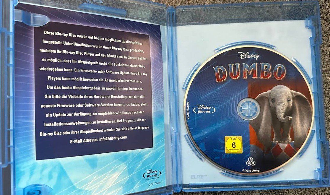 Tutti i DVDs: 2x Disney Dumbo Blu-ray Top Zustand – Usato da Beringen venduto da Mantafisch1 6