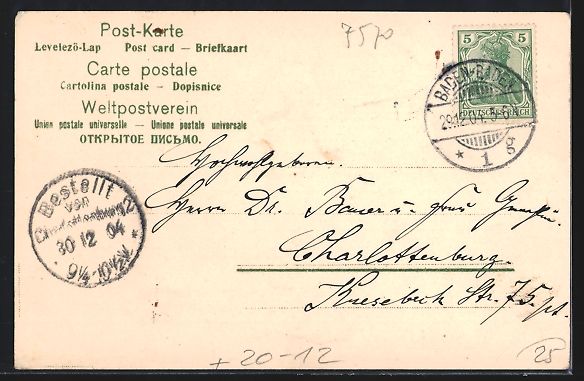 Cartoline postali: Litho Baden-Baden, Friedrichsbad, Altes  – Usato da Berlin venduto da bartko-reher 1