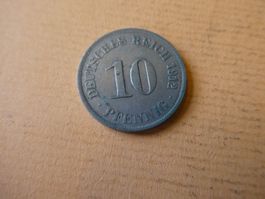Dt. Reich 1912 D, 10 Pfennig