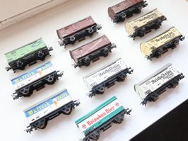 Fleischmann 11 x SBB Bierwagen/Güterwagen Set H0