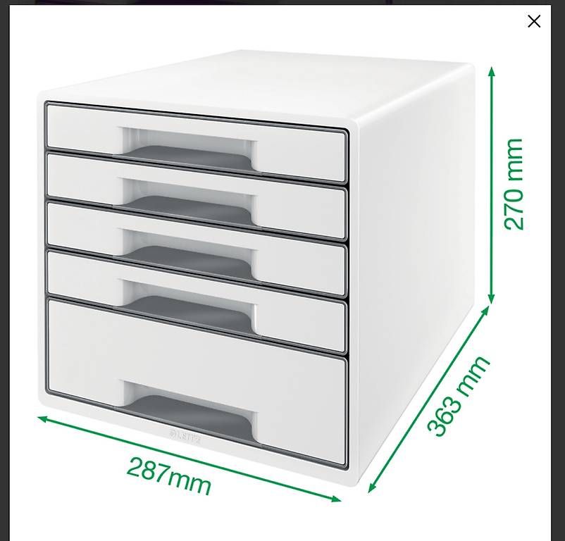 Contenitori & Simili: neue LEITZ Schubladenbox WOW CUBE, 5 Schübe, Ice Blue – Nuovo e nell'imballaggio originale da Necker venduto da liq24 2