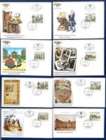 1966 Österreich FDC Nationalbibliothek 2 Sätze mit Div.Ilust