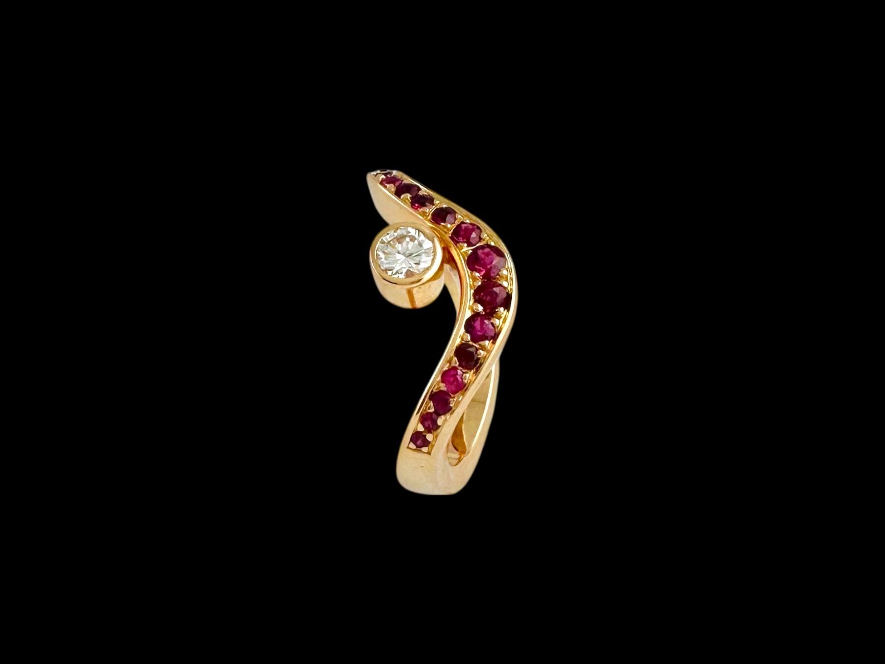 Anelli: MAX WAGNER, Zürich, Rubin - Diamant - Ring – Usato da Zuzwil SG venduto da artimmo 6
