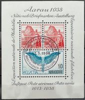 1938 Aarau Block sauber ⦿ SBK 50.- günstig