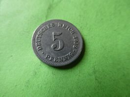 Dt. Reich 1908 A, 5 Pfennig