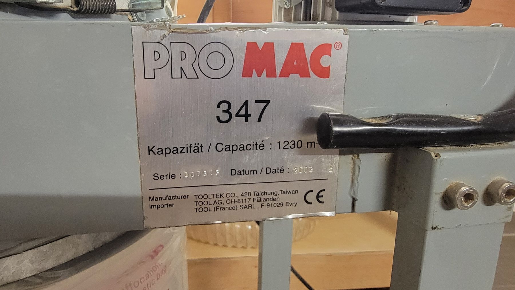 Promac Tutte le macchine: Absaugmaschine von ProMAC – Usato da Stein am Rhein venduto da bali68 2