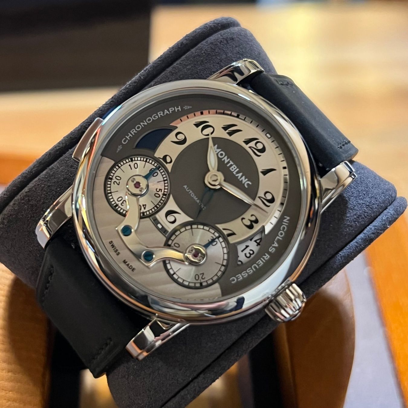 Montblanc Orologi: Montblanc Nicolas Rieussec Chrono Full Set 7138 – Usato da Carouge GE venduto da Watchaser 8