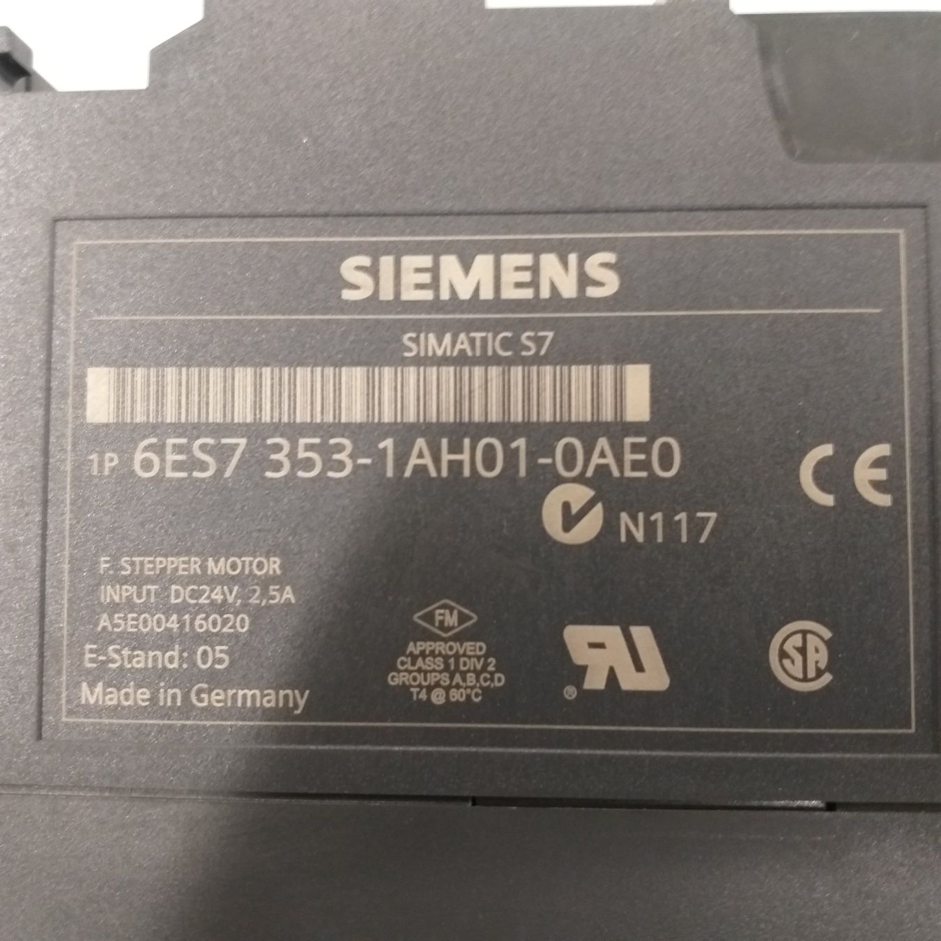 Siemens Componenti elettronici: Siemens FM353 Schrittmotor Modul – Usato da Worben venduto da Cosmetique 2