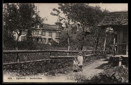 AK Sigriswil, Dorfstrasse mit Kindern